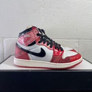 Nike Air Jordan 1 High OG DV1753 601 Red White Black Spider-Verse Kids Boys 4.5Y